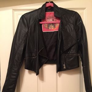Black Faux Leather Jacket
